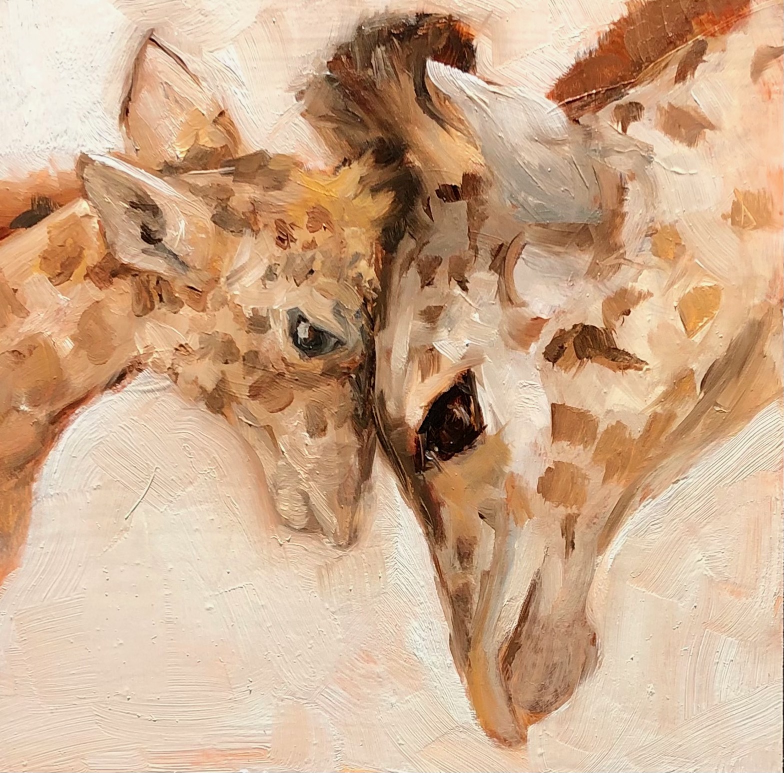 Giraffe Mother and Baby