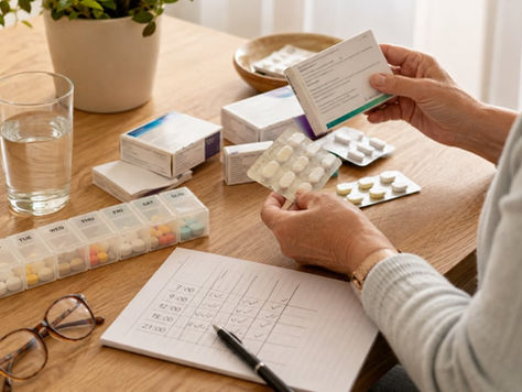 Seguridad con la medicación y uso correcto de medicamentos en casa