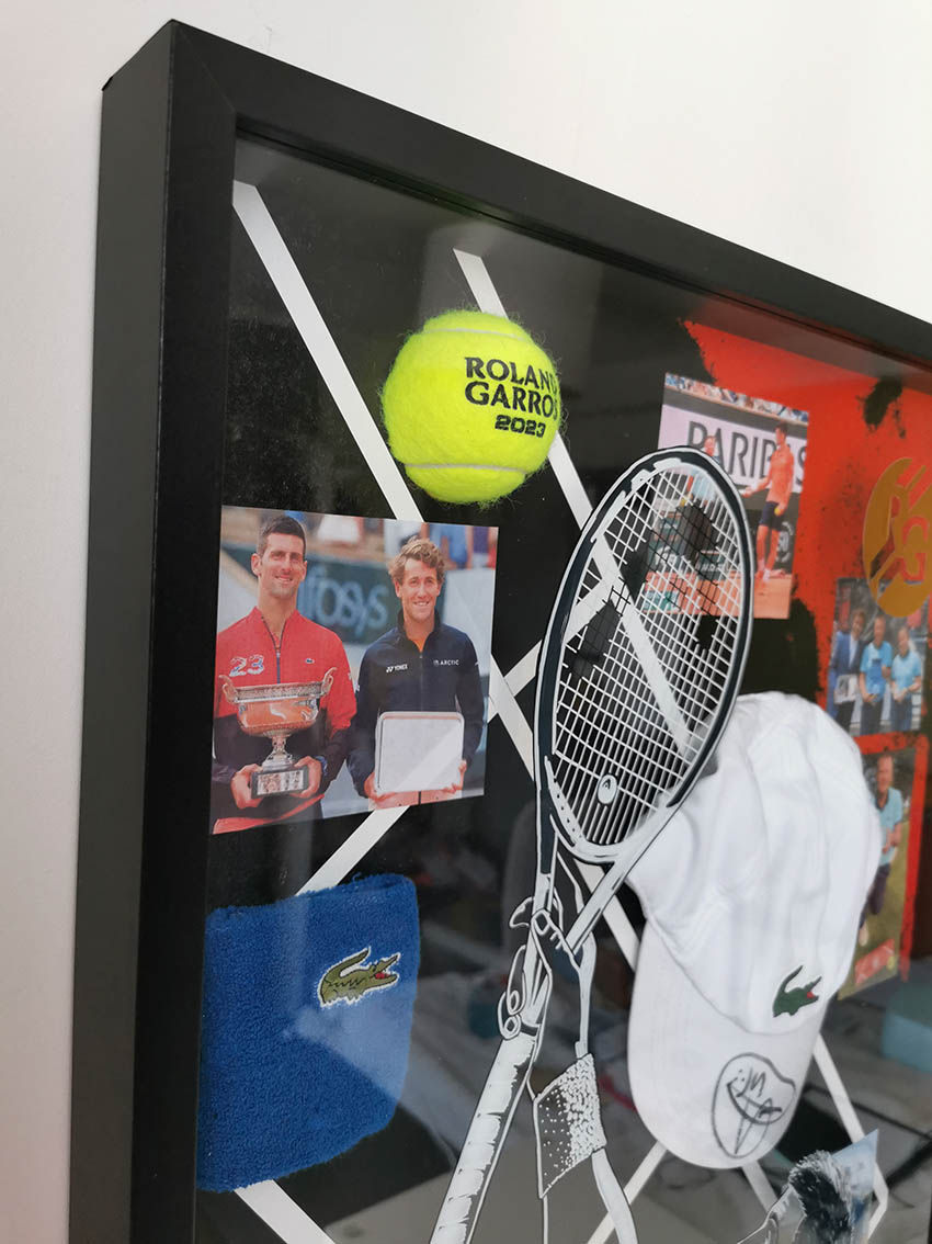 Miniature : Novak DJOKOVIC - Casquette personnelle signée+poignet éponge
