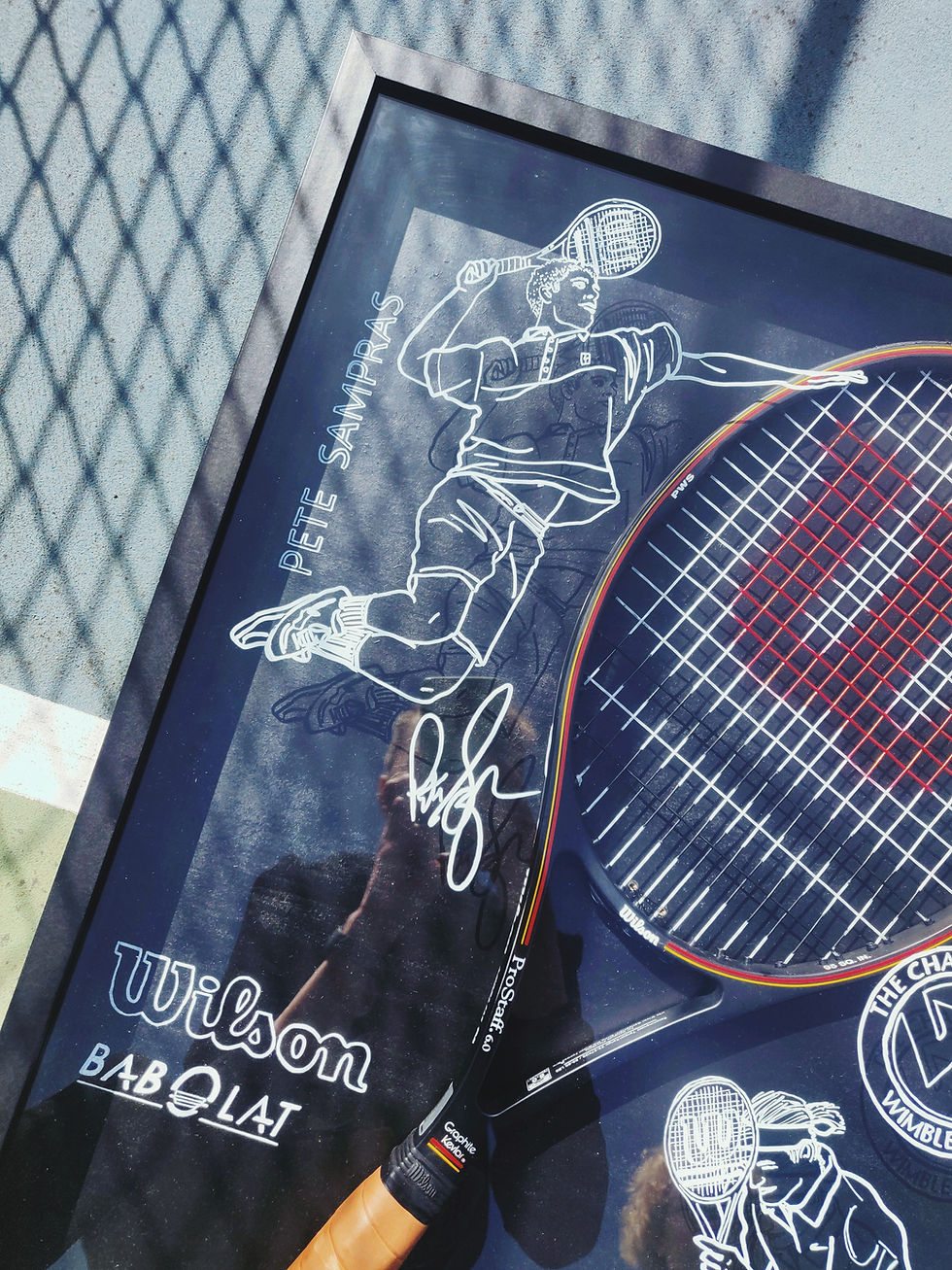 Miniature : SAMPRAS - FEDERER Wilson prostaff