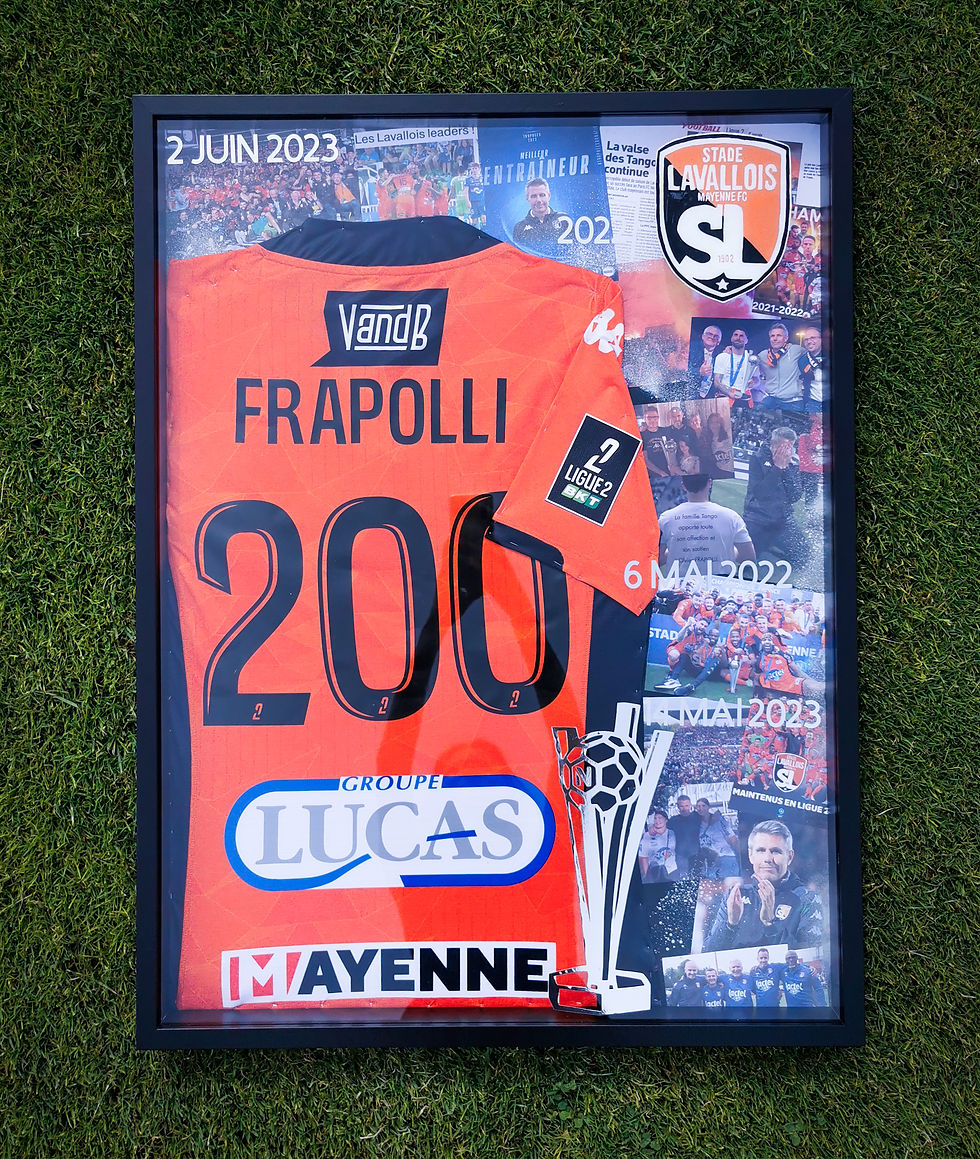 Miniature : FRAPOLLI- Stade Lavallois- maillot 200e match du Coach
