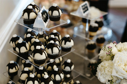 wedding toadstool cupcakes