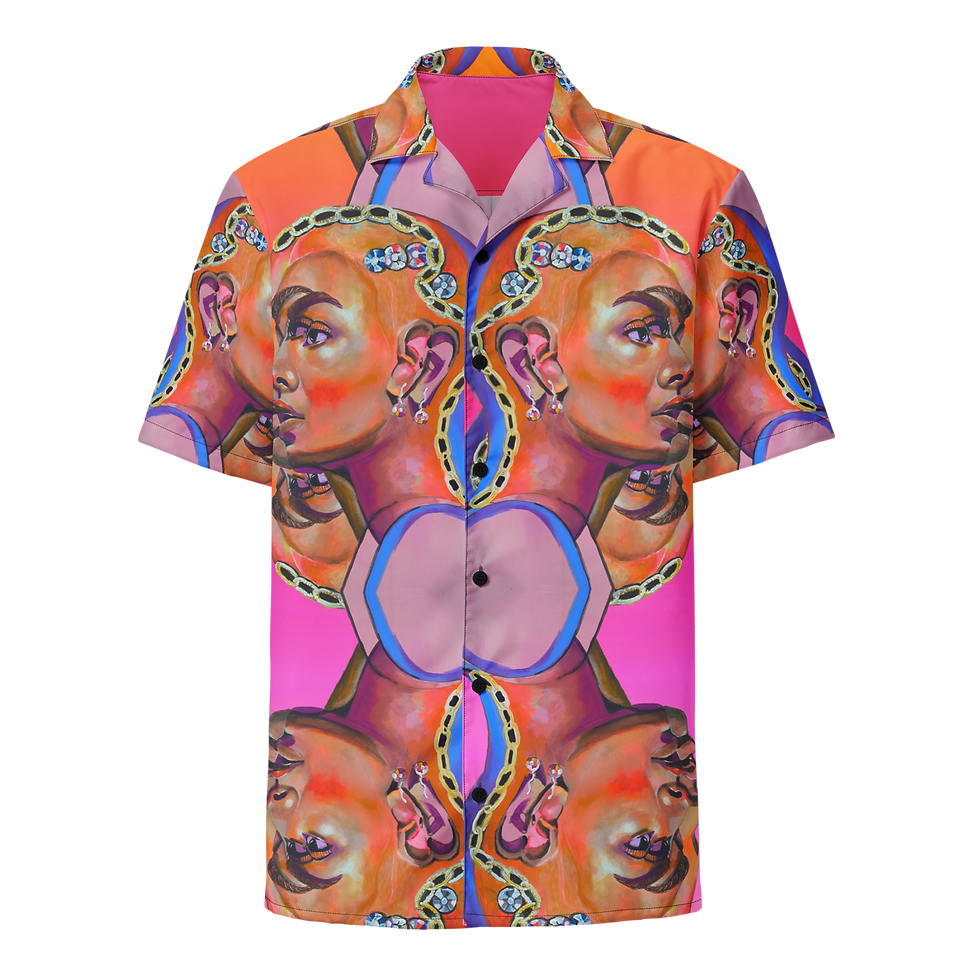 Hyperlink Unisex button shirt