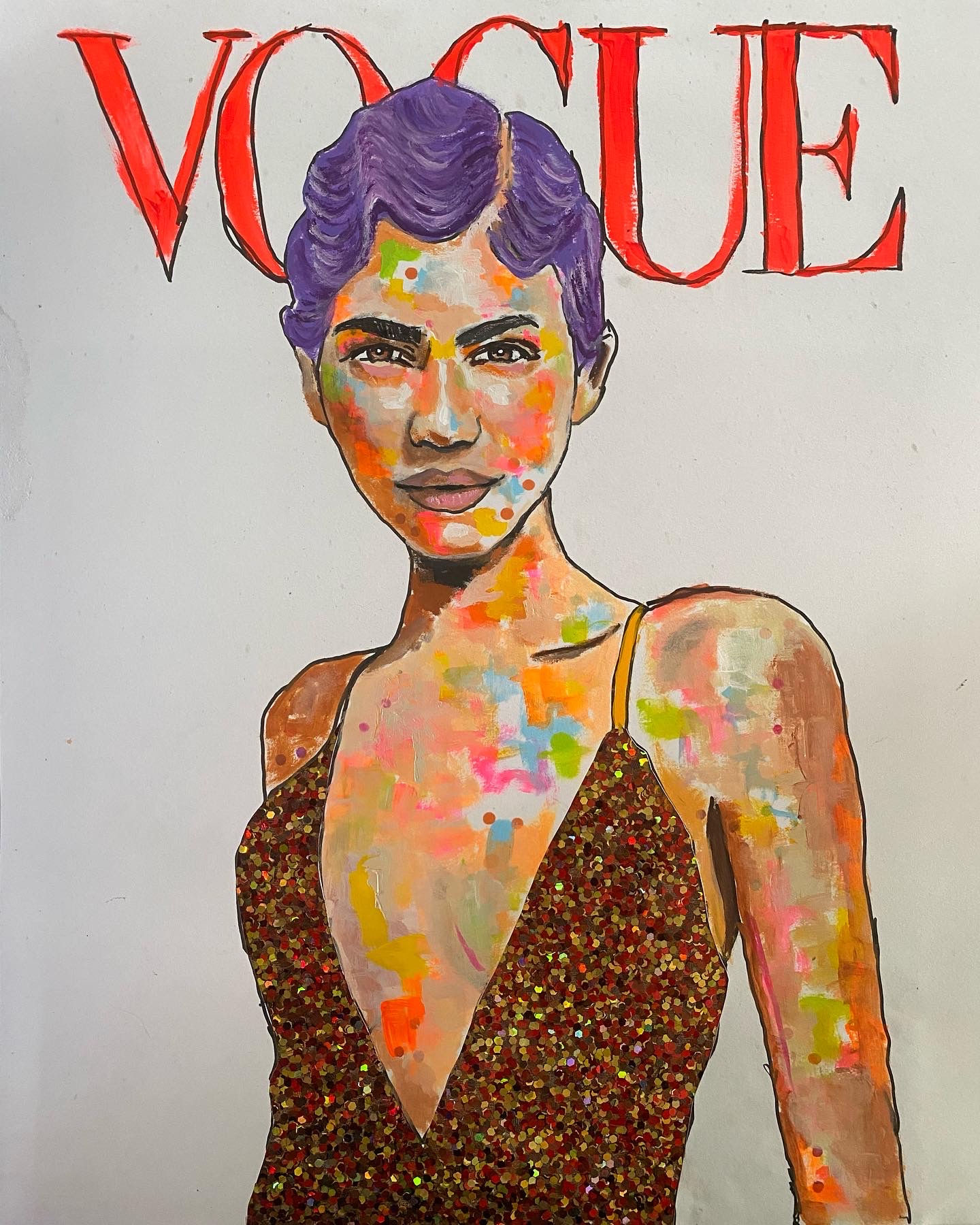 Zendaya Vogue Art Print
