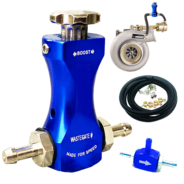 Manual Boost Controller Kit, Universal Bilateral Turbo Tee Bleed Valve, Adjustable Turbo Boost Valve Controller Met Montagebeugel