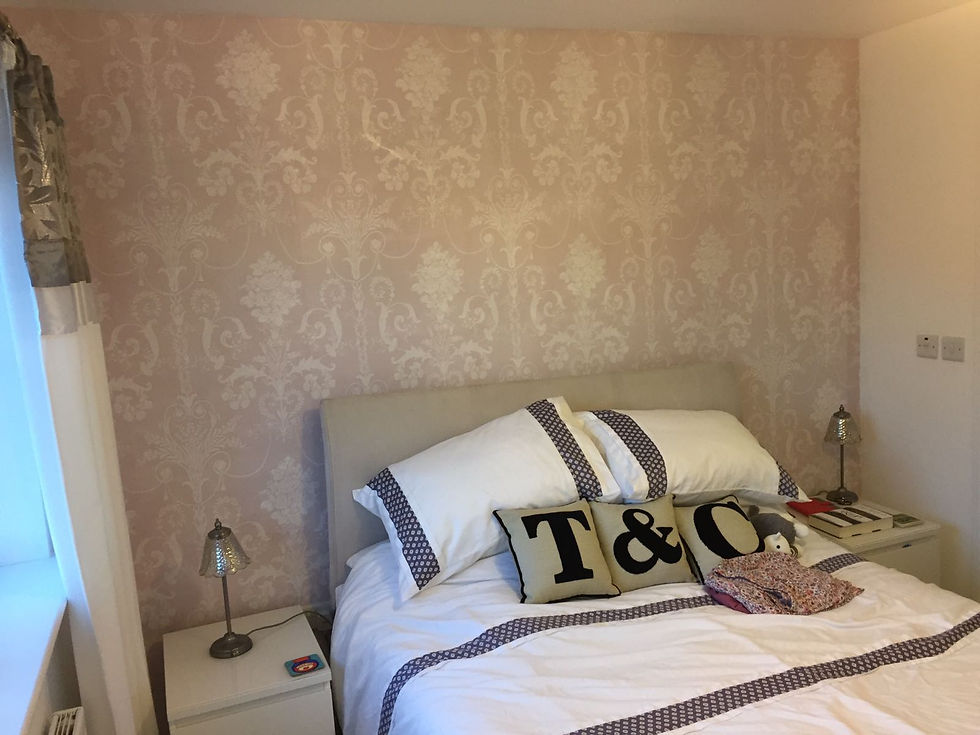 Bedroom Wallpapering