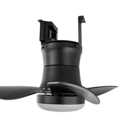 Side view of 24-inch battery powered ceiling fan