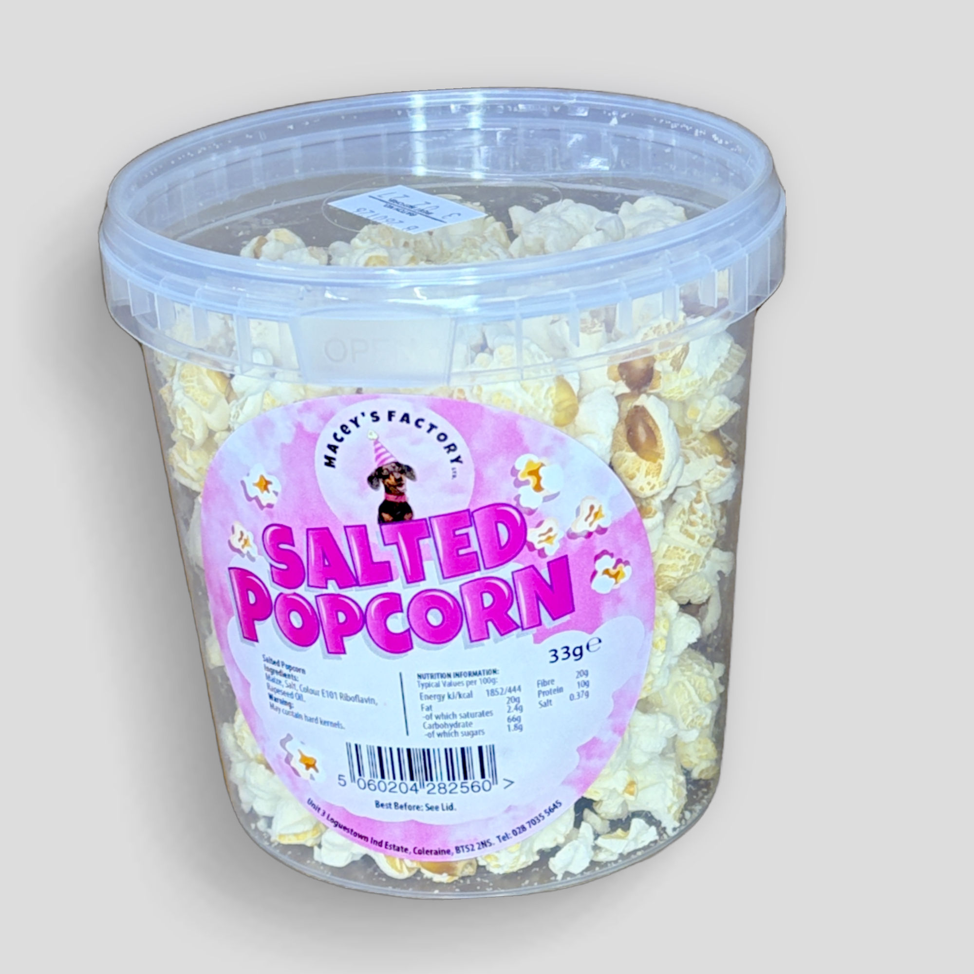 Macey’s Popcorn Salt RRP £1.50 POR 38%