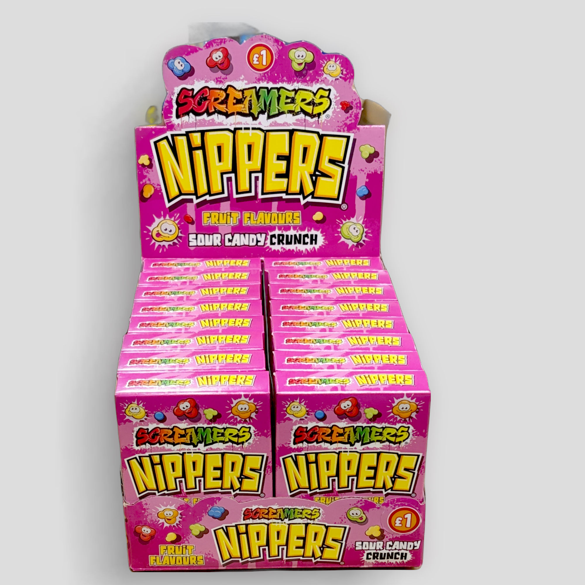 Zed Screamer Nippers Mixed Fruit Flavours Box   RRP £1.00 POR 30%