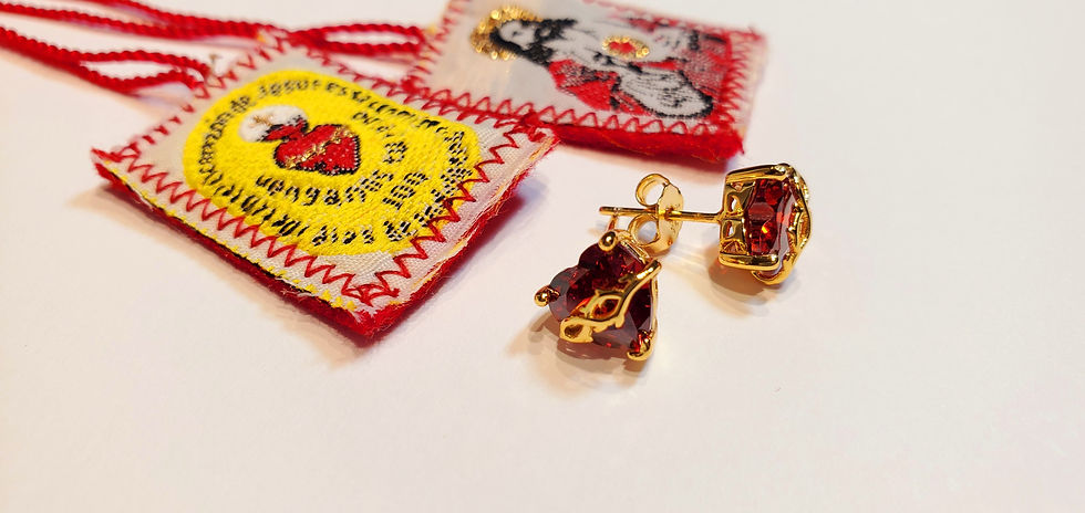 Miniatura: Sagrado corazón de Jesús aretes