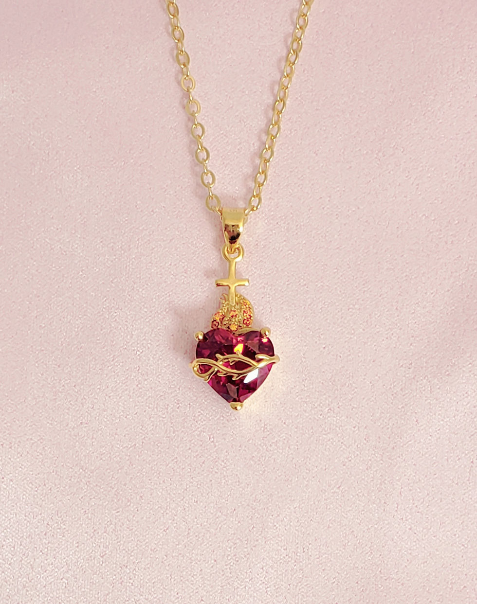 Miniatura: Sagrado corazon de jesus collar