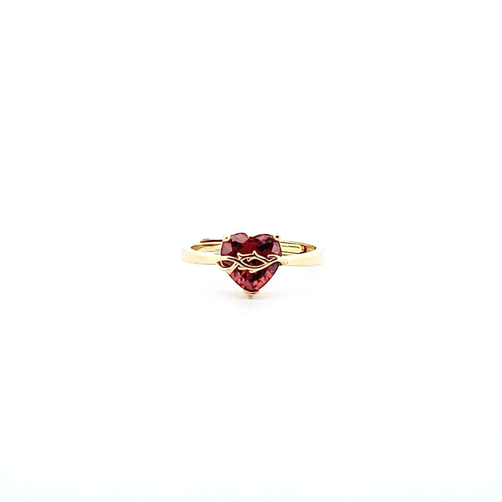 Thumbnail: Sacred heart ring | small heart stone