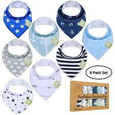 10-Pack Baby Bandana Drool Bibs