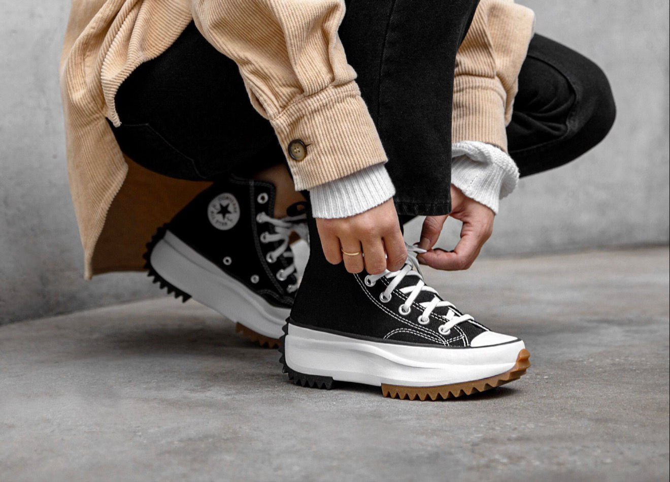 Converse Run Star Hike Platform Foundational Black