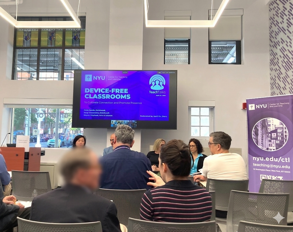 NYU TeachTalk: Device-Free Classrooms to Cultivate Connection and Promote Presence