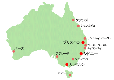 豪州地図
