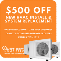 Just Better Coupon: $500 Off New HVAC Installation &