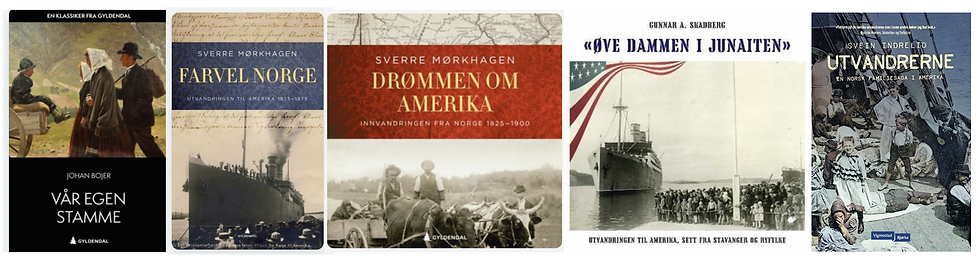 Books about Norwegian Pioneers (in Norwegian..)