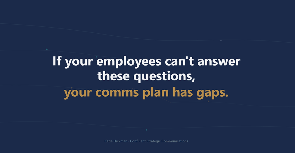 5 questions every change communications plan should answer before go-live