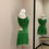 Thumbnail: Adult Medium -  Apple Green Crystal Dress