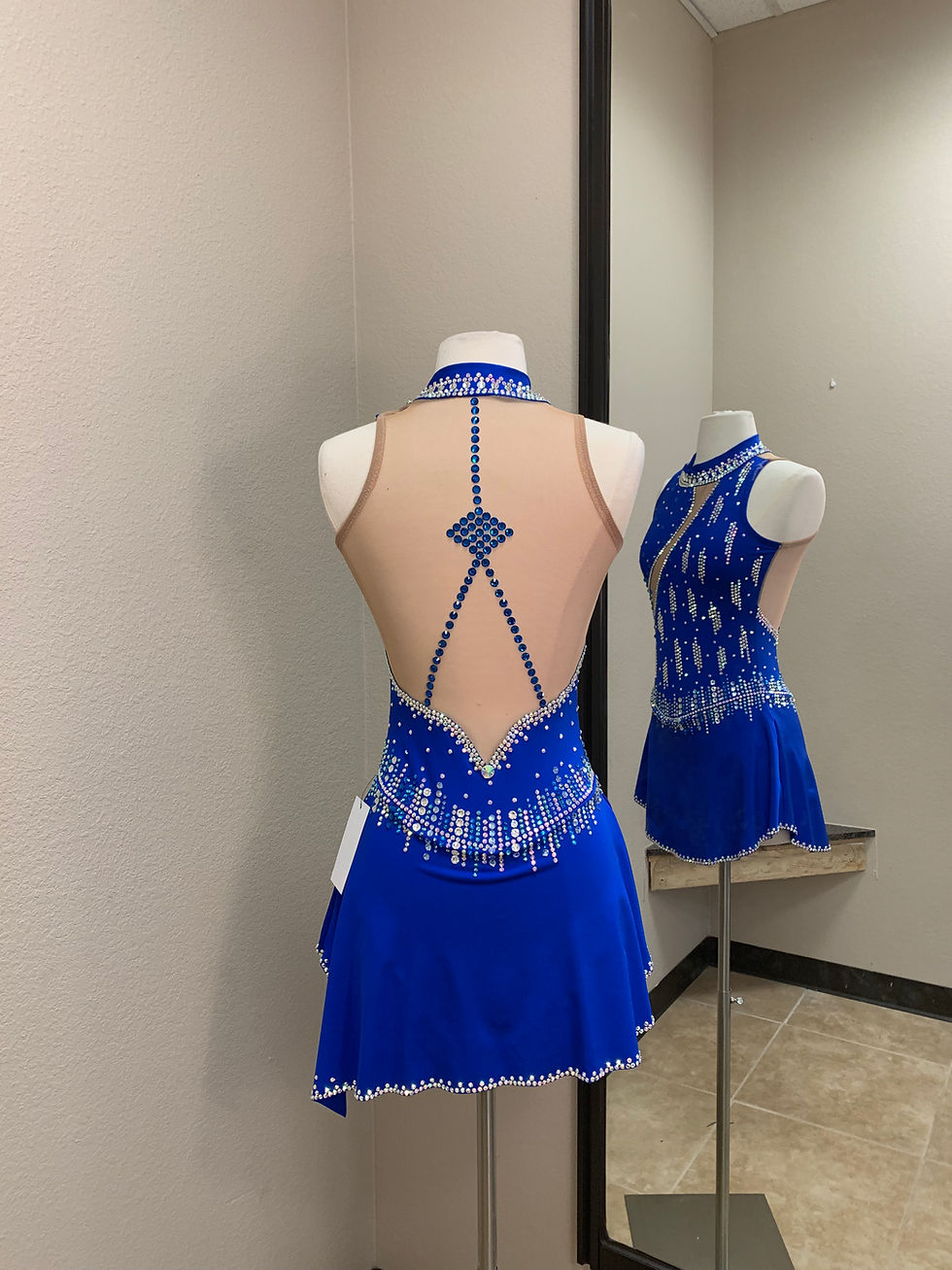 Thumbnail: Adult Small - Royal Blue Beaded Dress!