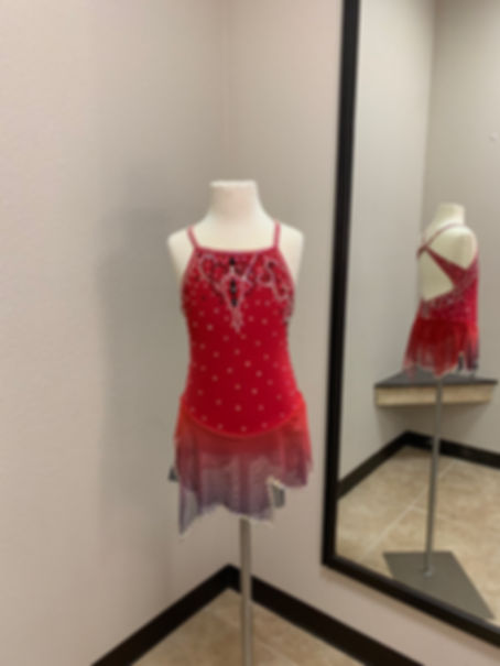 Child 8 - Red & Ombre Beaded Dress!