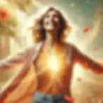 A woman joyfully, radiating confidence, and symbolizing the vibrant energy and self-expression of the inner summer season of life.