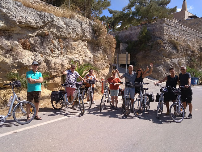 ebike tour to myli gorge. rent ebikes near me. bikes in crete