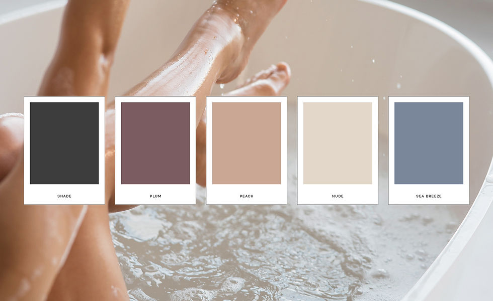 Color palette for a beauty brand