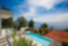 Luxury mediterranean resort with tennis courts and seaview