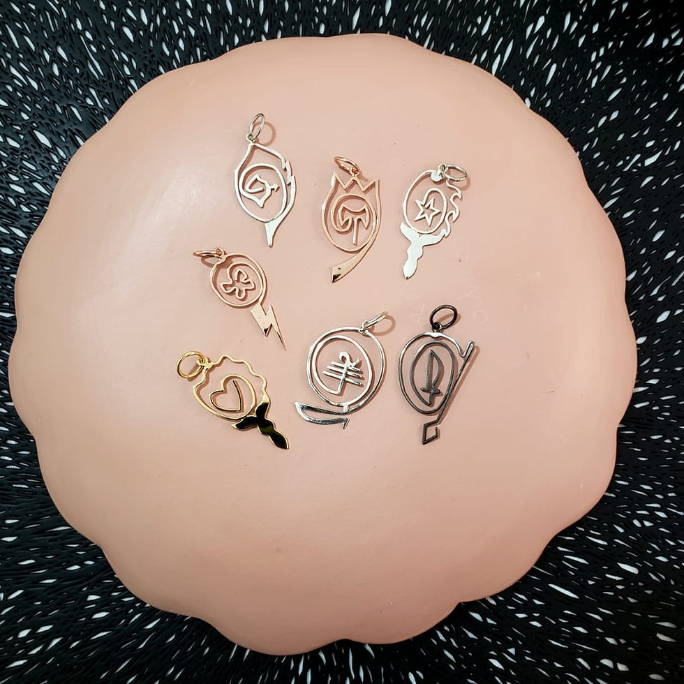 Miniatura: Brinco de orixas tipo ear cuff em prata banhado - Conexão