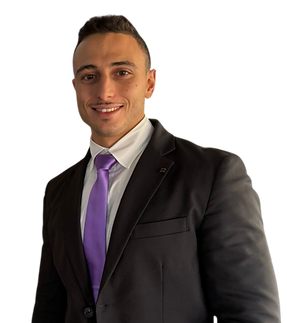 Purple and Blue Real Estate Property Mag