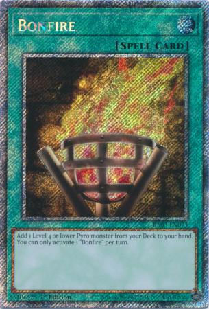 Bonfire - RA03-EN073 - Platinum Secret Rare 1st Edition