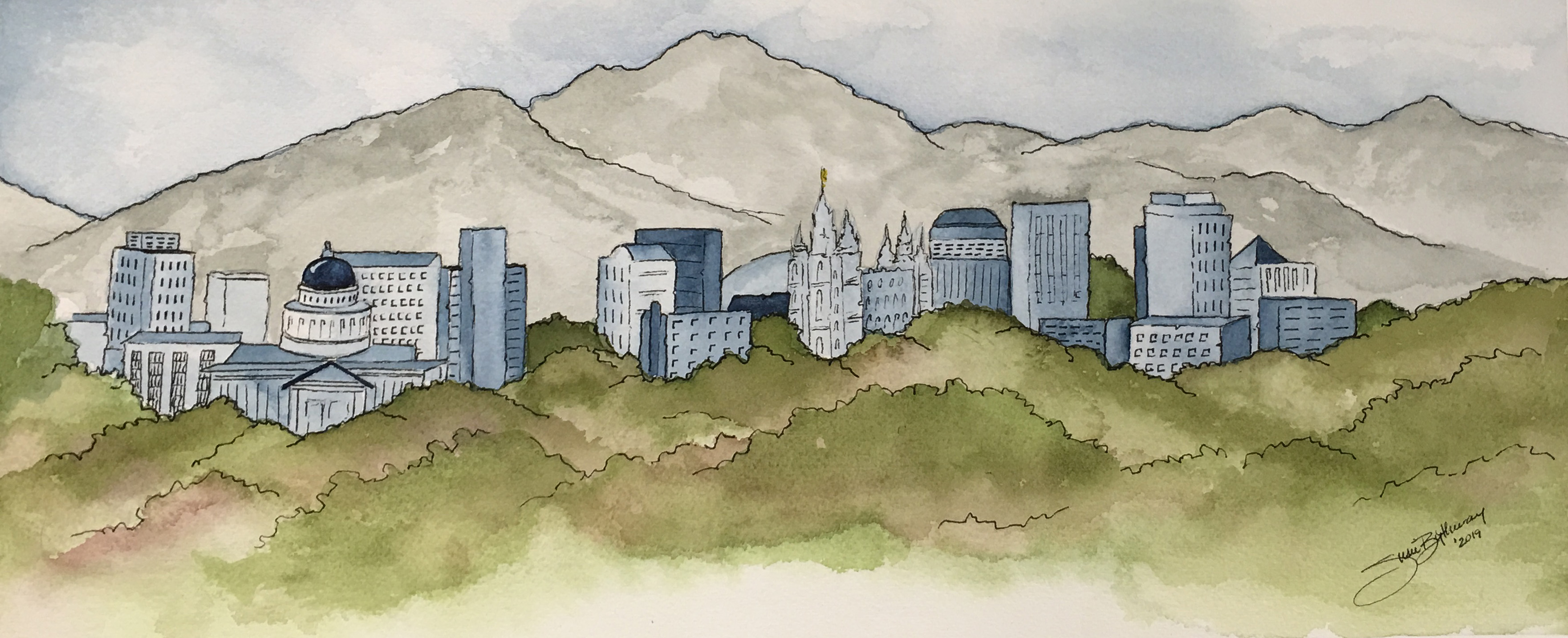Salt Lake City Skyline