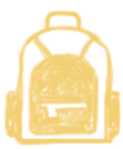 Yellow Backpack Icon