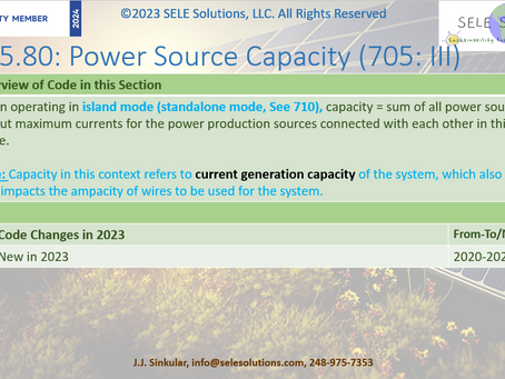 NEC 705.80: Power Source Capacity