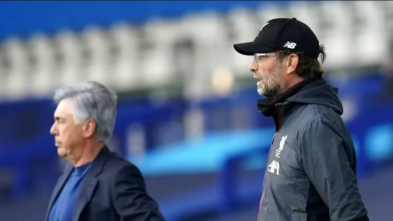Everton and champions-elect Liverpool battled out a goalless draw in the Premier League's first behind-closed-doors Merseyside derby.