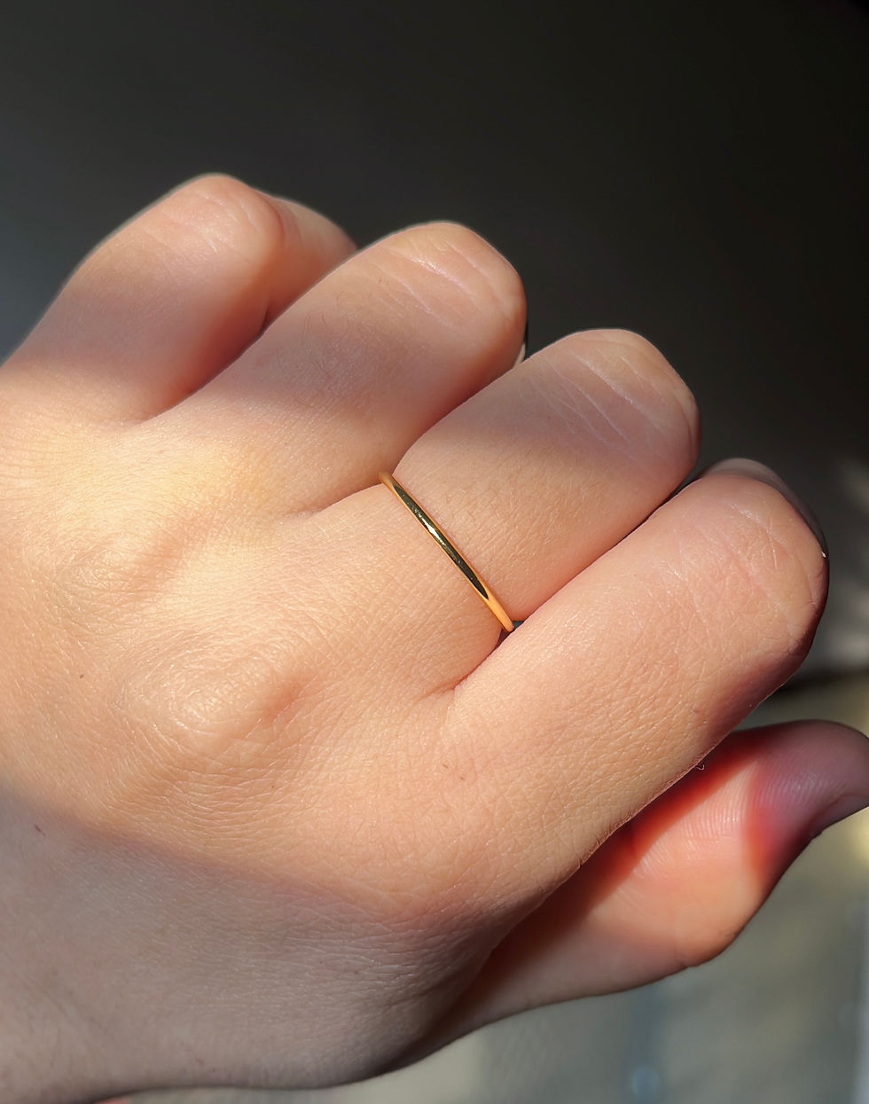 Thumbnail: Minimal Real Silver ring 