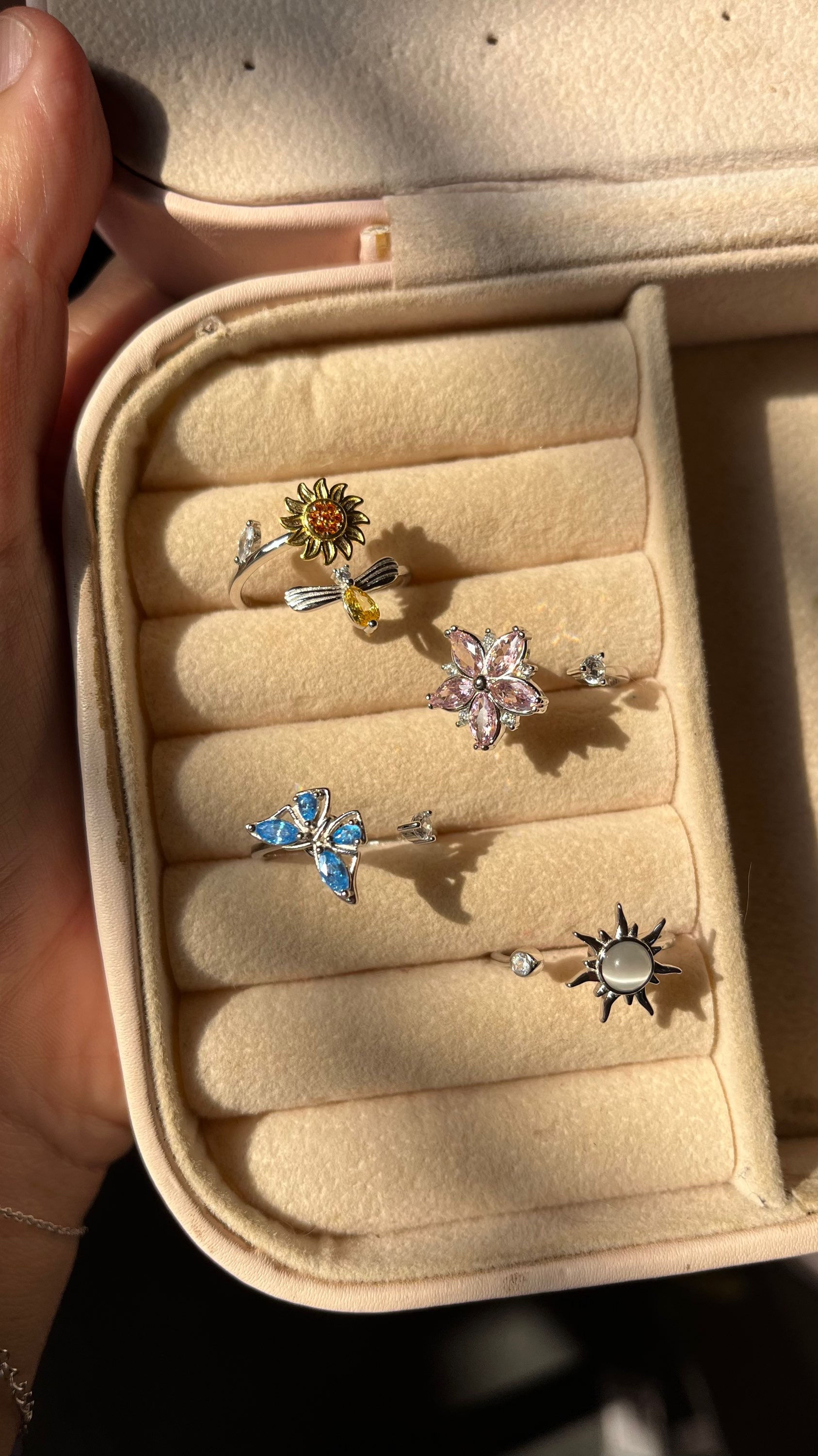 Anxiety adjustable rings