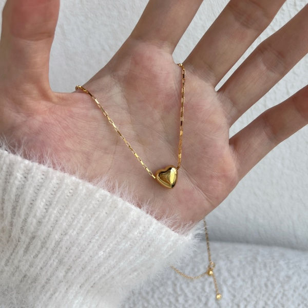 Thumbnail: Chic heart necklace (S925)