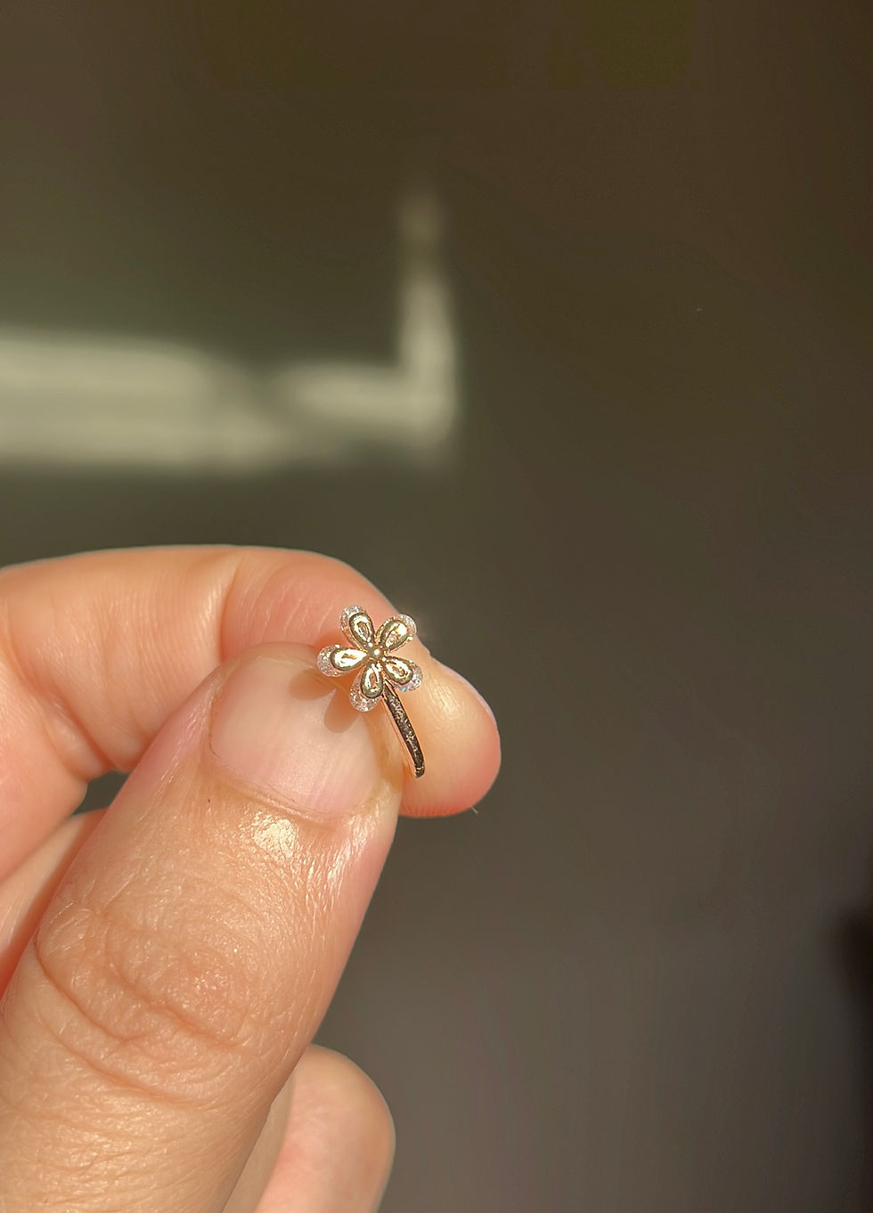 Thumbnail: Flower artificial noserings (non pierced)