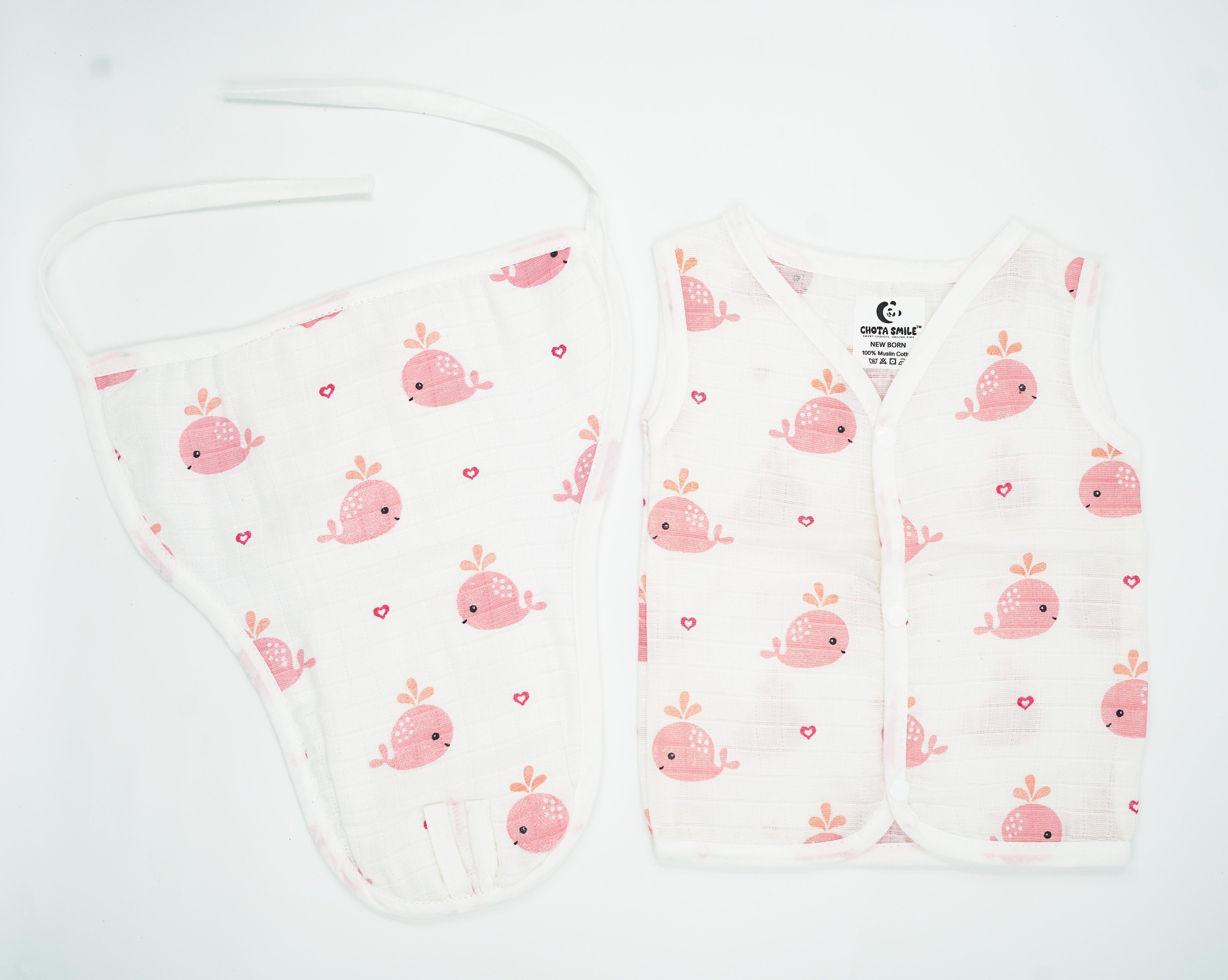Muslin Jablas & Nappy - Fish