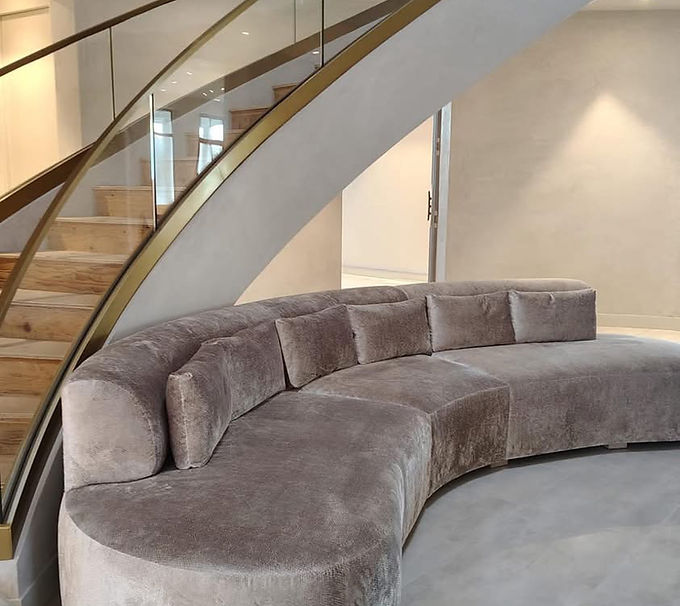 Custom Curved Sofa