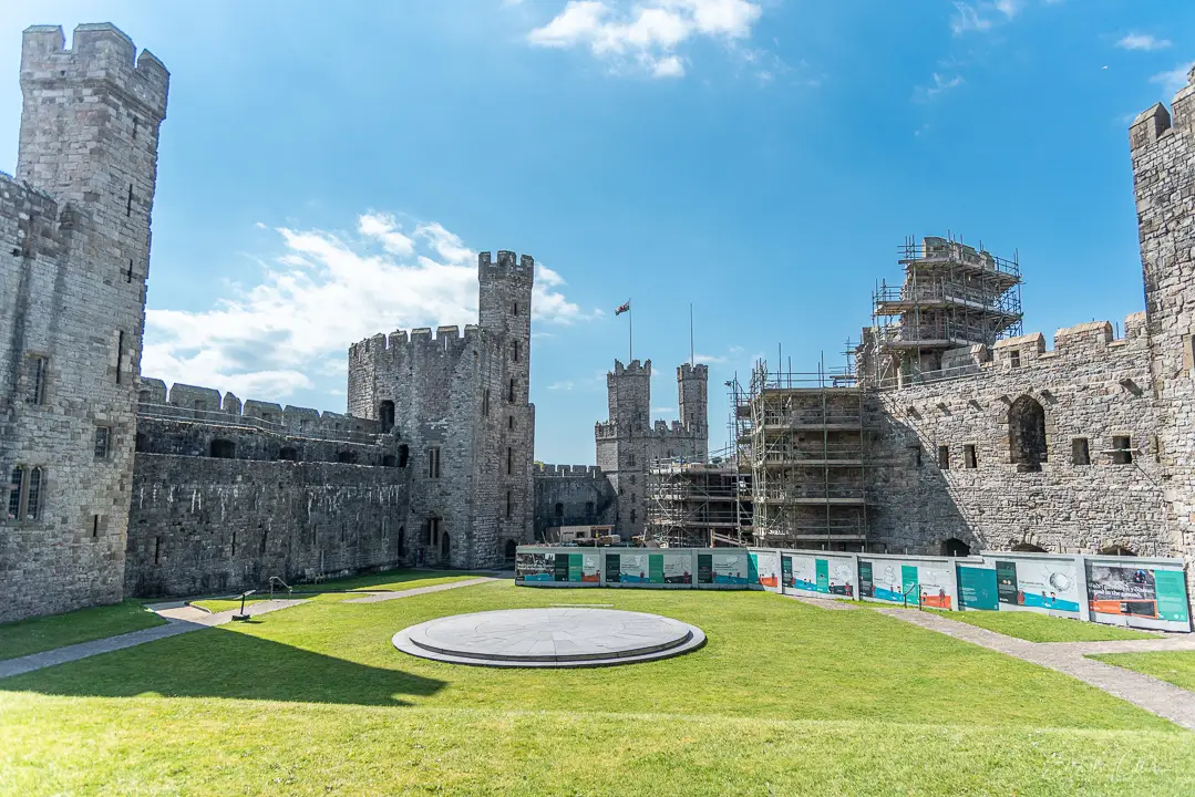 Caernarfon Castle Inner Bailey, Wales. Van life. Van life UK. Solo van life. Travel blog. Travel blogger. Castles of Wales. UK Castles.