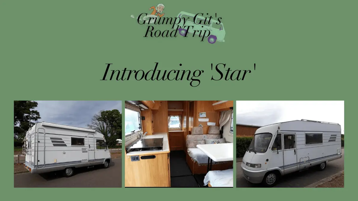 Introducing Star, the 1995 Hymer B564 motorhome. Grumpy Git's Road Trip. Travel blog. Travel diaries. Things to do. Vanlife. UK vanlife. Digital nomad. Travel. Photographer. Photography. Travel photographer. Travel photography