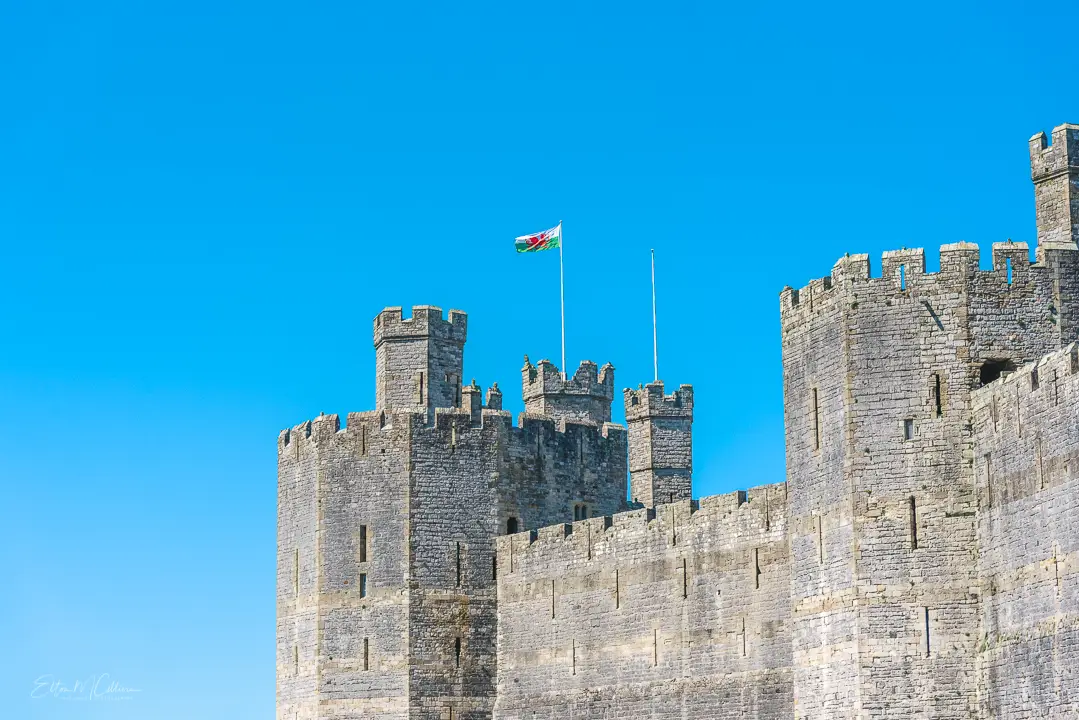 Caernarfon Castle tower, Wales. Van life. Van life UK. Solo van life. Travel blog. Travel blogger. Castles of Wales. UK Castles.