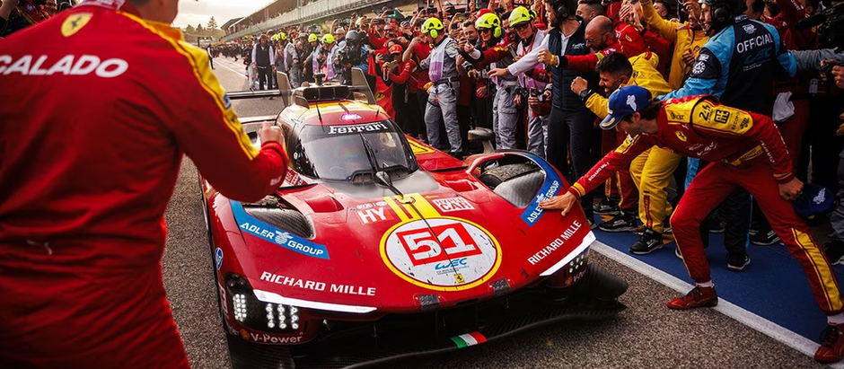 Com o carro #51 Ferrari conquista a vitória em casa na segunda etapa do WEC 2025- Divulgação