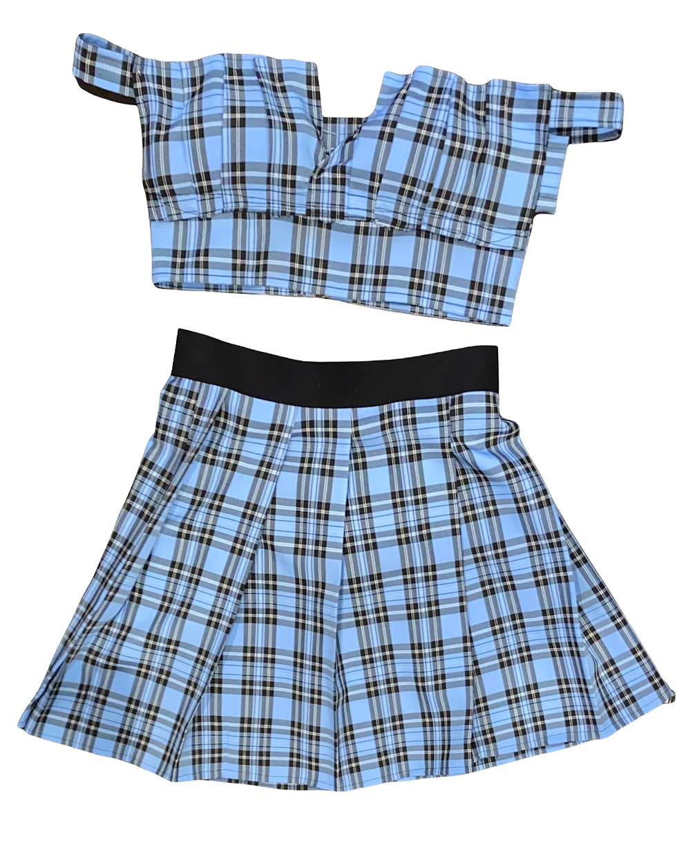 Thumbnail: BLUE PLEATED SET
