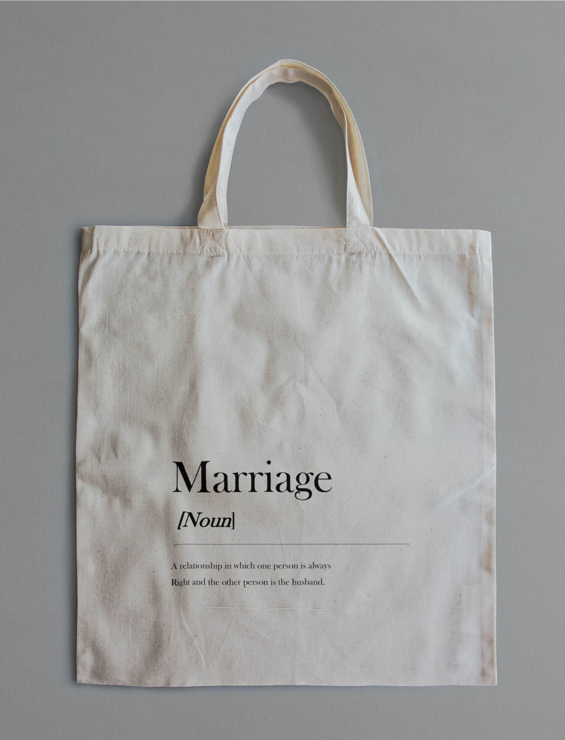 Thesaurus Print Canvas Tote - Marriage