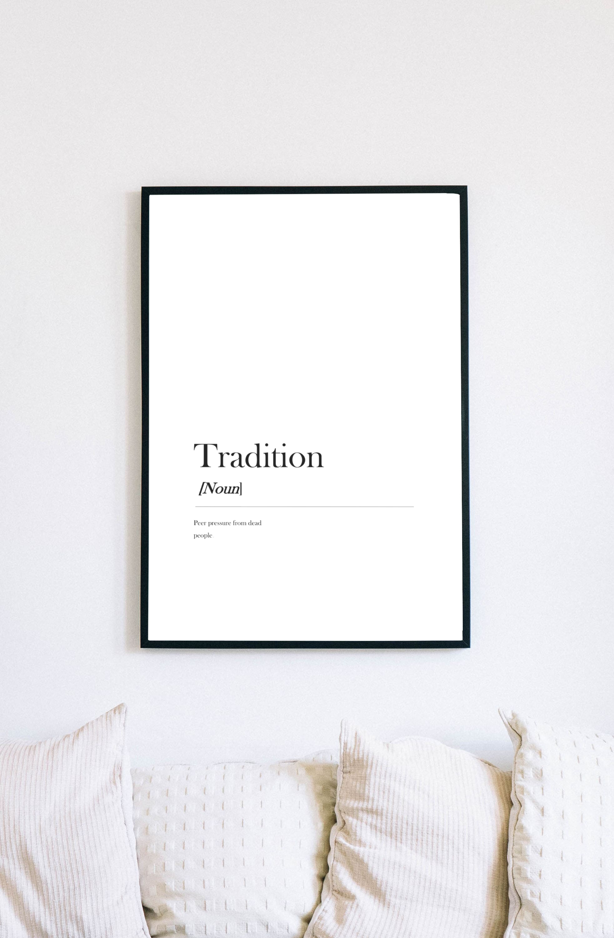 Thesaurus A3 Frame Print - Tradition